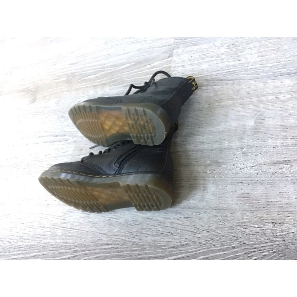 Dr. Martens Black Matte J Youth Combat Youth Size 11 Boots Ankle Boot 1460